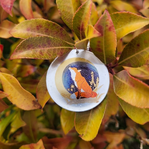 The Fox and the Moon Pendant Necklace