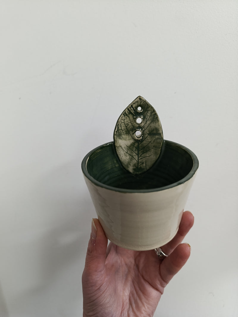 RESERVED FOR PAUL - Ceramic herb stripper