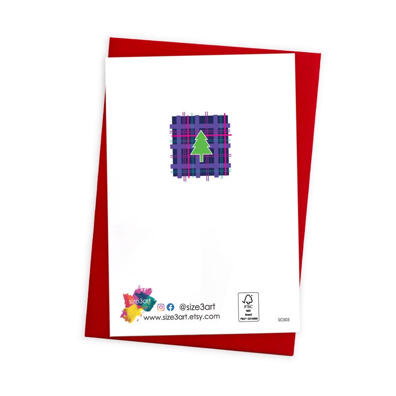 Christmas wishes from Scotland card