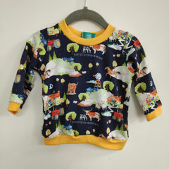 Long sleeved baby/child t-shirt - Farmyard print (0-6 months)