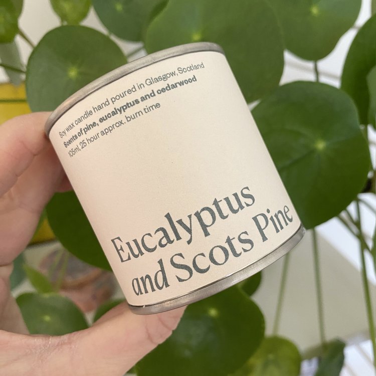 Eucalyptus and Scots Pine soy candle