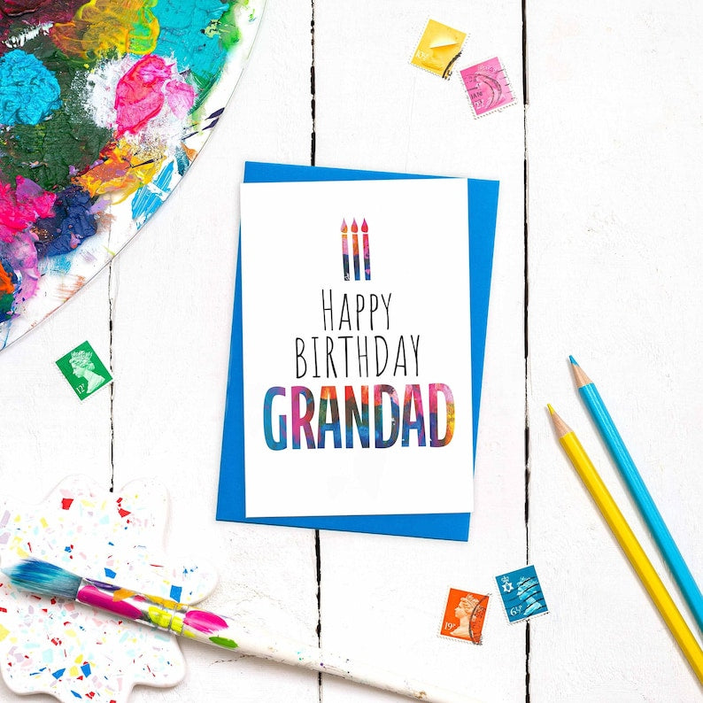 Happy birthday grandad card