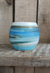 Hebridean Collection stoneware espresso tumbler/mini vase (VS138)