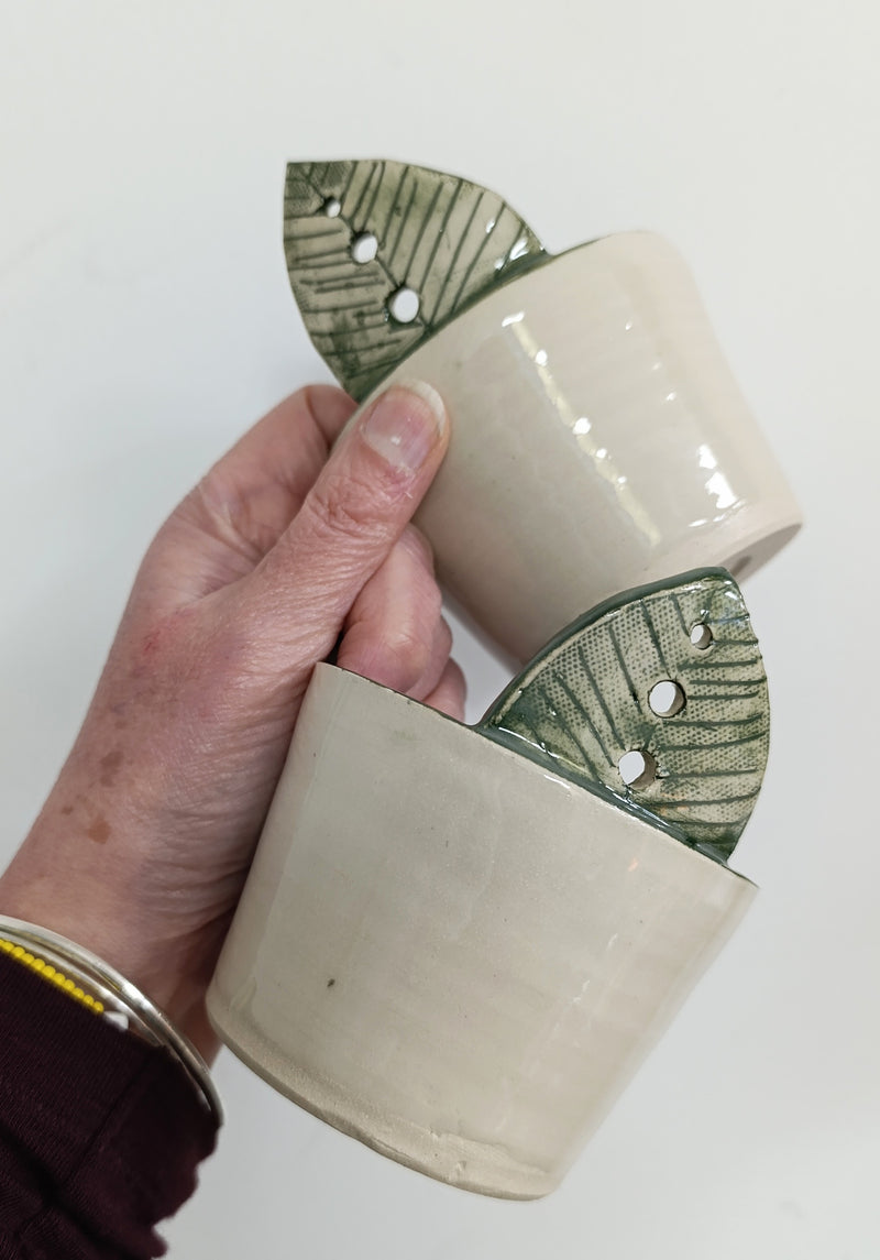 RESERVED FOR PAUL - Ceramic herb stripper