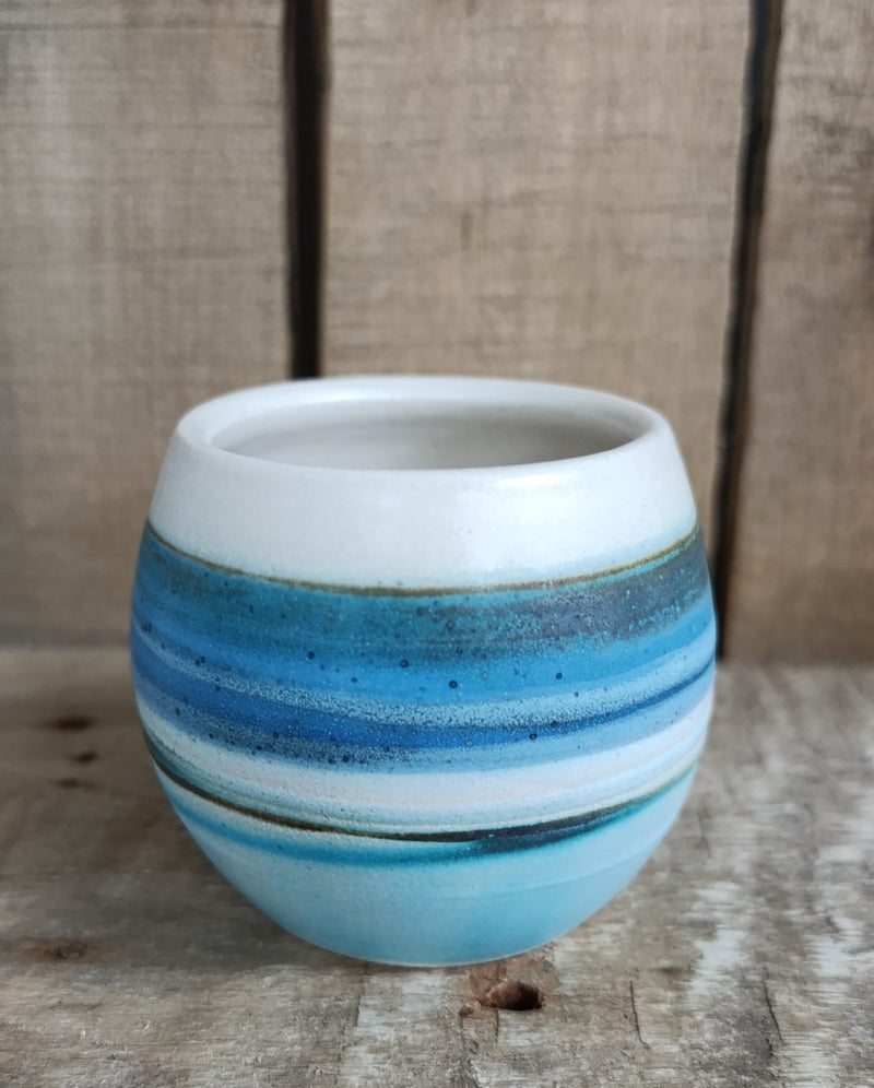 Hebridean Collection stoneware espresso tumbler/mini vase (VS122)