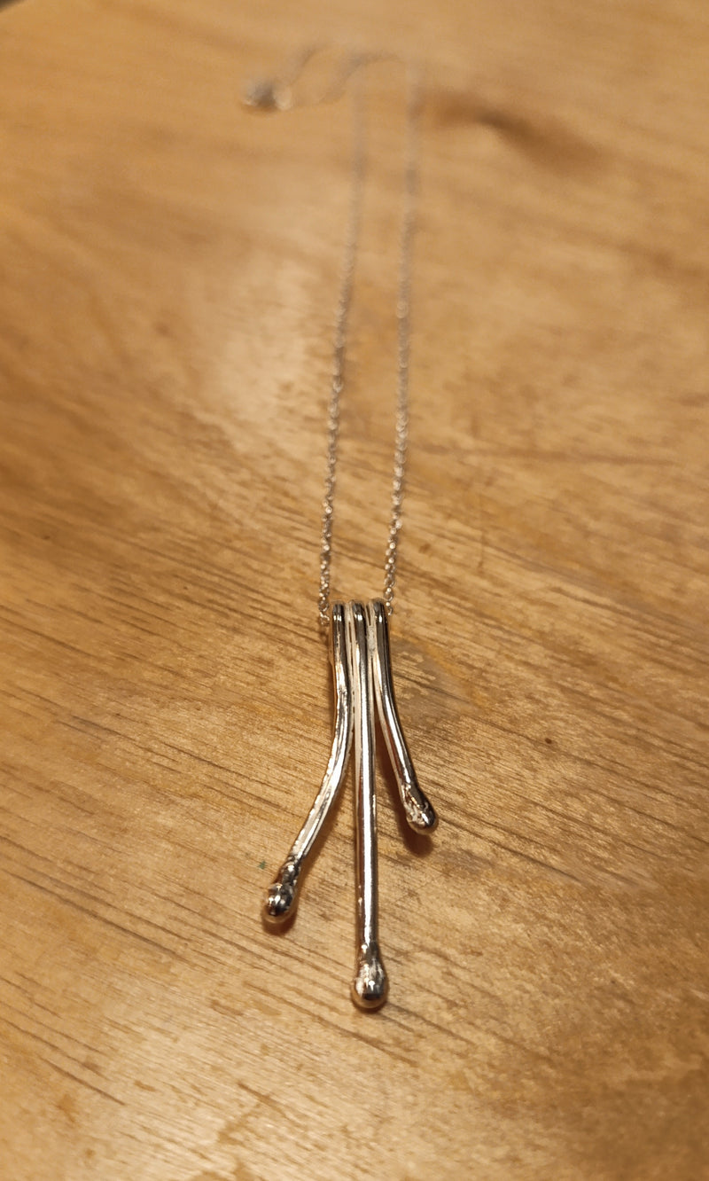 Sterling Silver 'roots' pendant