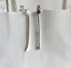 Sterling Silver roots drop stud earrings