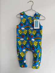 Romper suit - Daffodils, ladybirds, rainbows & umbrellas print (6-12 months)