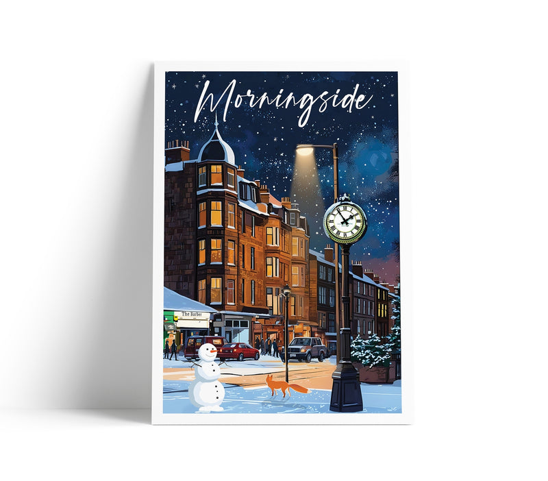 Morningside A4 travel poster print