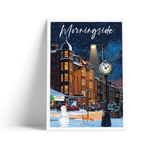 Morningside A4 travel poster print