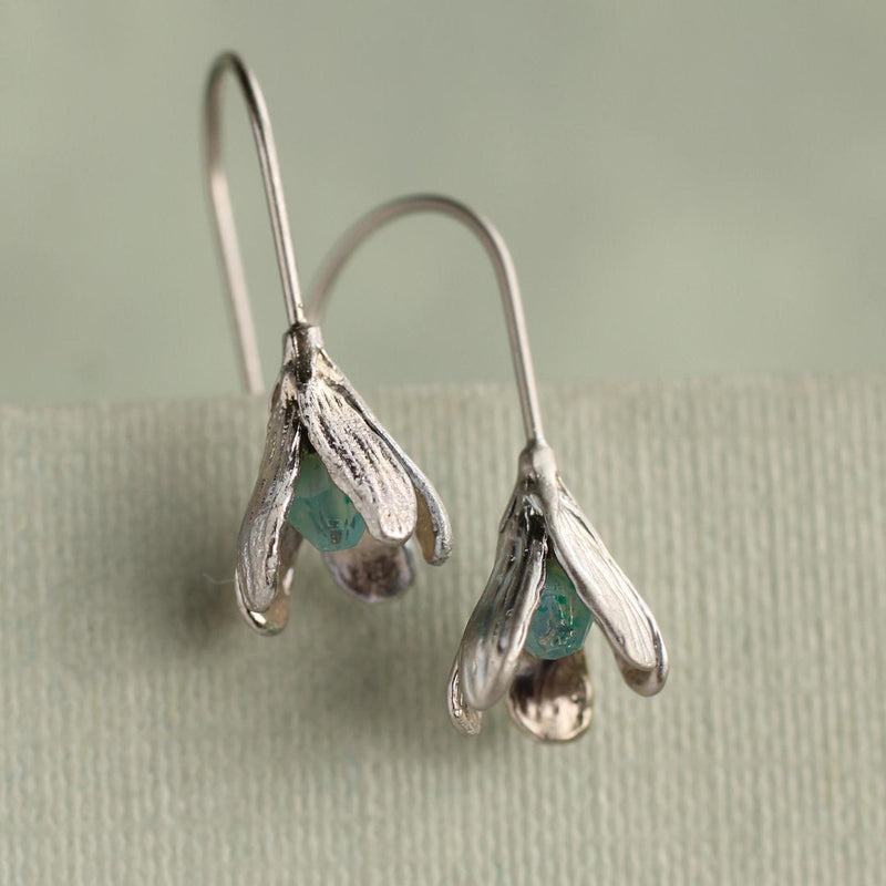 Snowdrop bud earrings