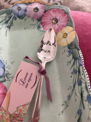 'Super mum' - hand stamped vintage spoon