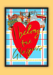 I belong tae Glasgow A4 Print