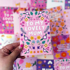 To my lovely Mum card