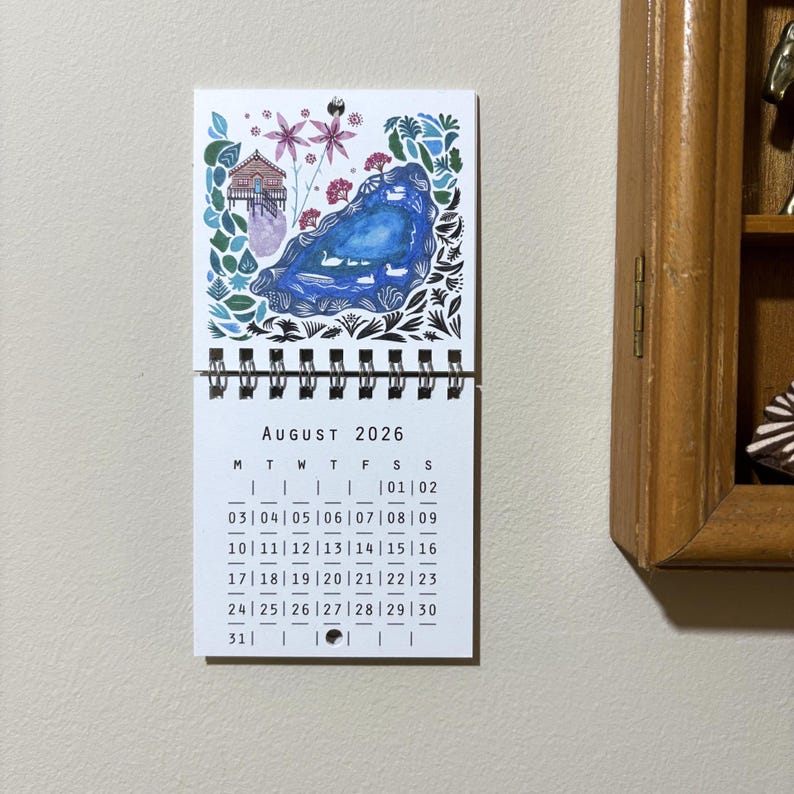 Mini wall calendar