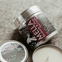 Mella Soy Candle - Rhubarb and Plum (available in two sizes)