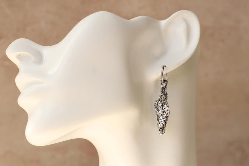 Sardine 'Catch of the Day' hoop earrings