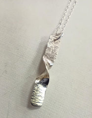 Sterling Silver twist pendant