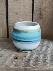 Hebridean Collection stoneware espresso tumbler/mini vase (VS135)