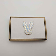 Enamel pin - Fairytale Rabbit (blue)