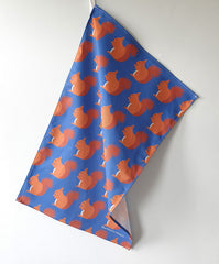 Red Squirrel tea towel