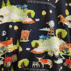Long sleeved baby/child t-shirt - Farmyard print (0-6 months)