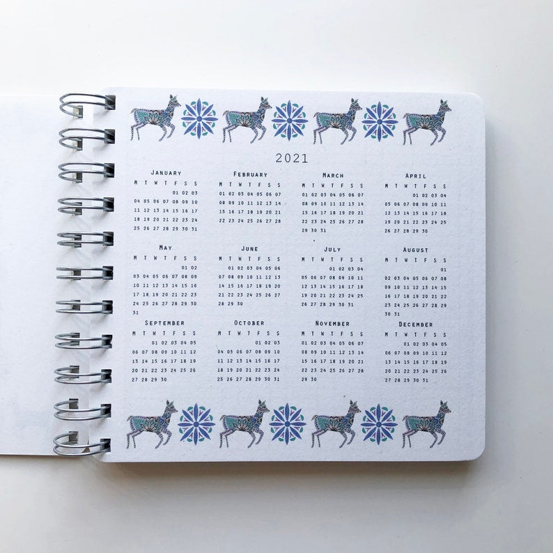 2026 Illustrated Diary - Fawn and Fronds