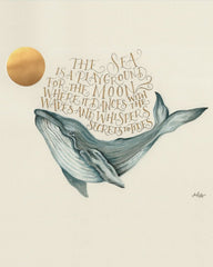 'Whispers of Waves' The Sea is a Playground... whale A4 print