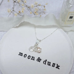 Moondrop Sterling Silver & Rainbow Moonstone Necklace