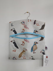 Peg bag (cotton) - Puffins