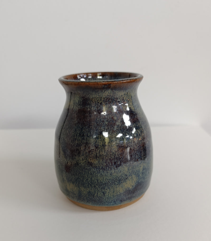 Hand thrown small vase - Wild glaze