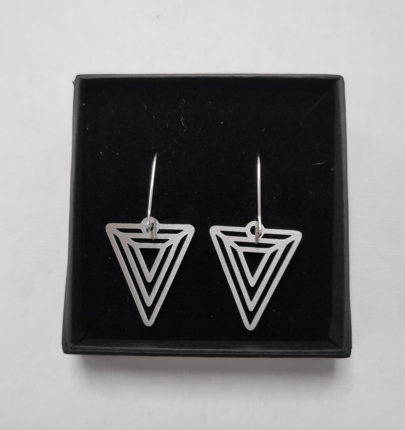 Triangle drop earrings