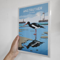 Anstruther East Neuk A4 travel poster print