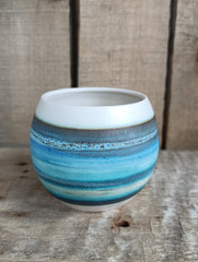 Hebridean Collection stoneware espresso tumbler/mini vase (VS119)