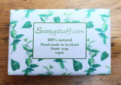 Natural vegan nettle soap