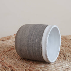 Grey stoneware espresso tumbler