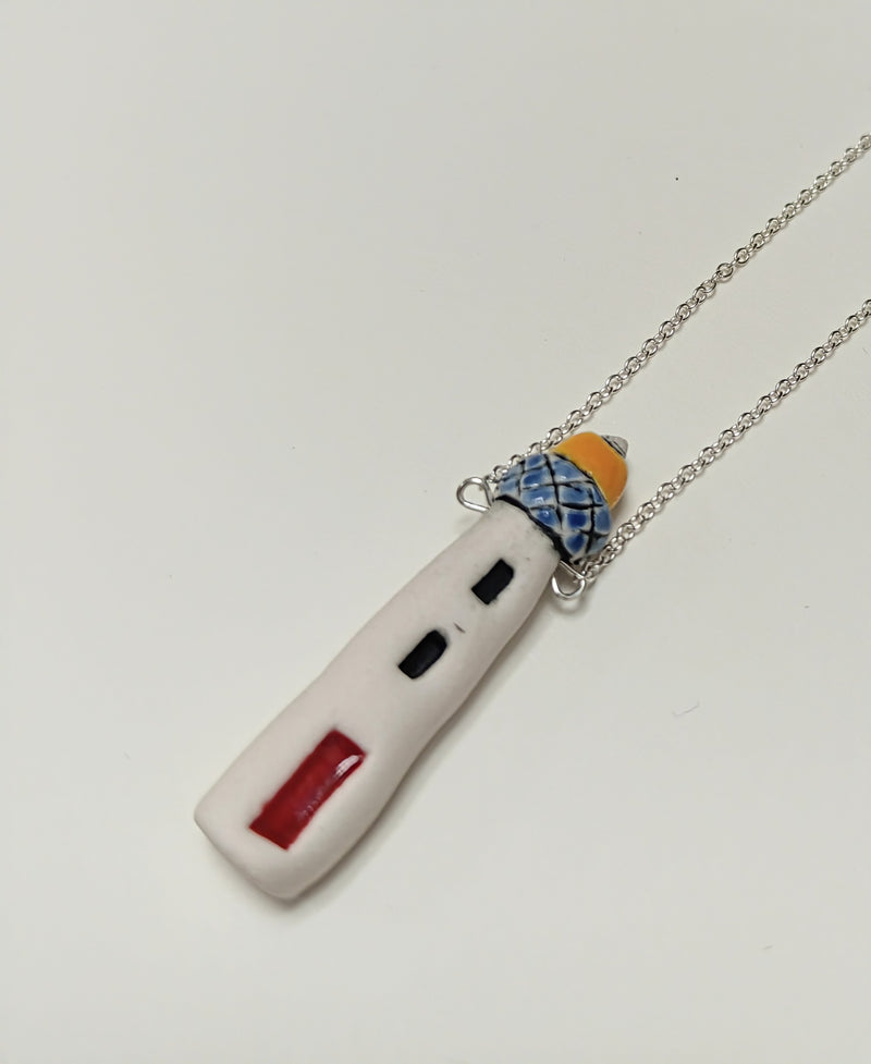 Ceramic lighthouse necklace - 2 designs available