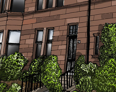 Glasgow Tenements A4 print