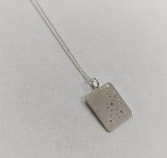 Sterling silver 'seed head' necklace