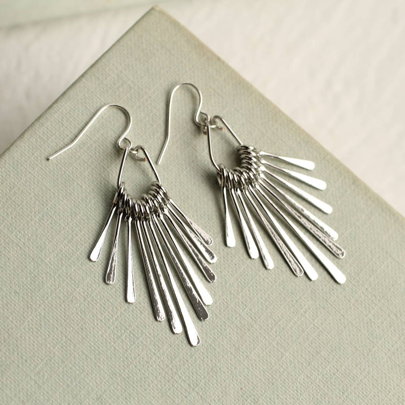 Art Deco fringe earrings