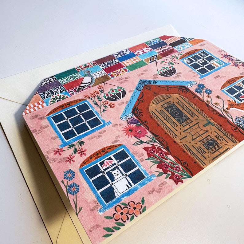 Illustrated card - Mulberry Cottage