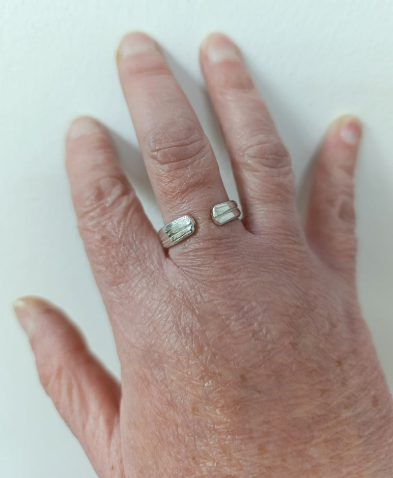 Sterling silver Mitsuro Wax open ring