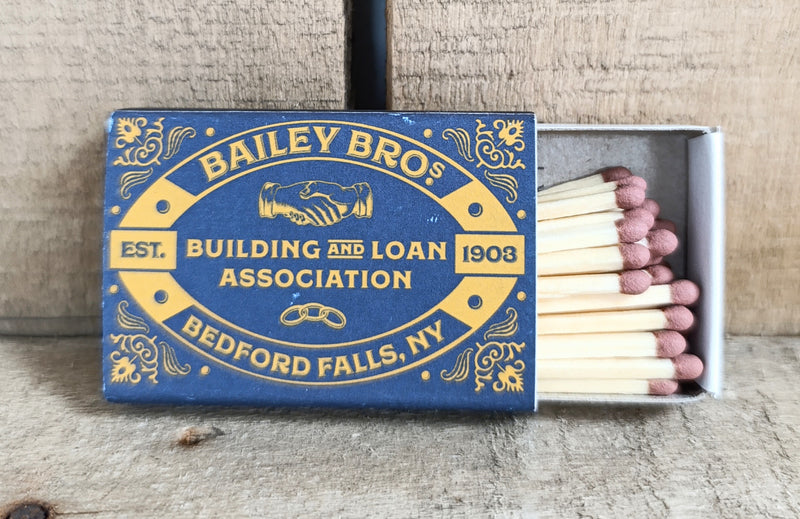 It's A Wonderful Life Bailey Bros matchbox with matches