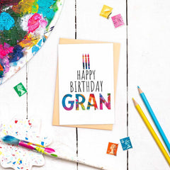 Happy birthday Gran card