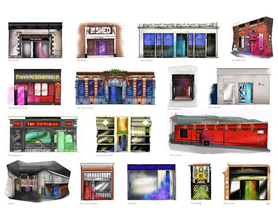 Glasgow Night Clubs A3 print