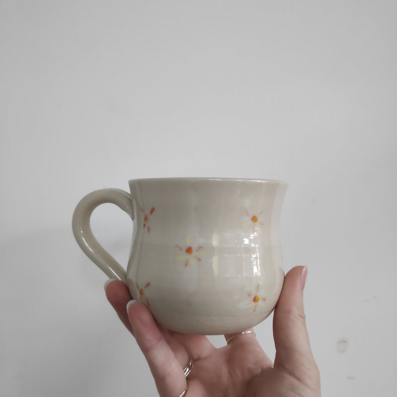 Hand painted sun mug