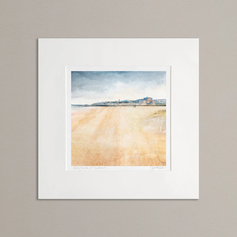 West Sands, St Andrews mounted print