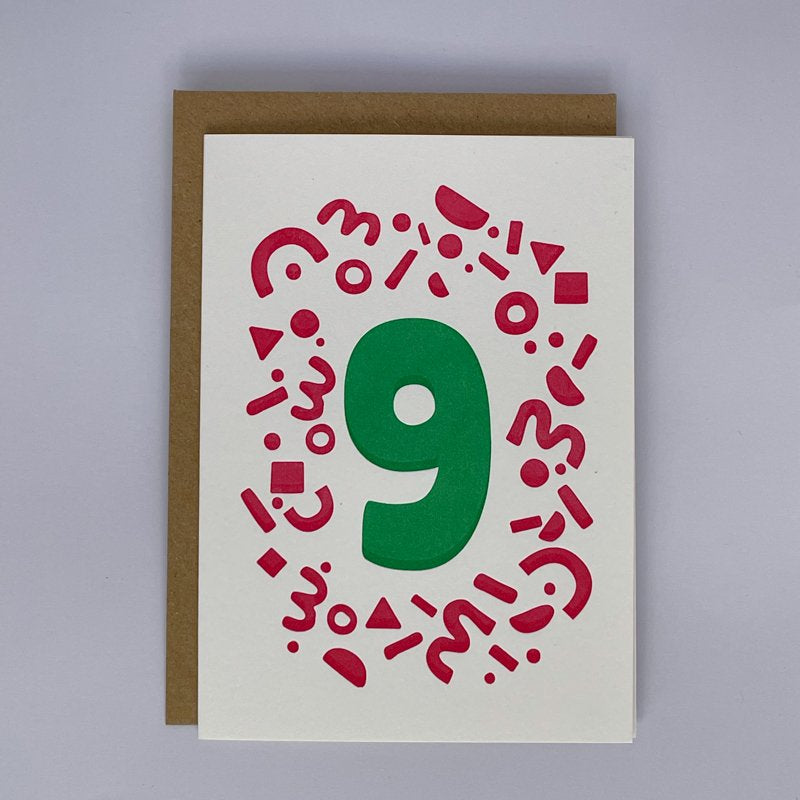 9 shapes and doodles card