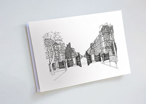 Queen's Park greetings card (colour or black & white)