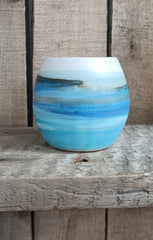 Hebridean Collection stoneware espresso tumbler/mini vase (VS133)